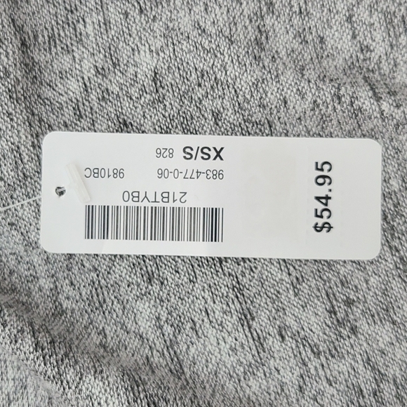 La Vie en Rose Open Front Hooded Cardigan Heathered Grey Pin Pockets Size XS / S - Picture 8 of 14